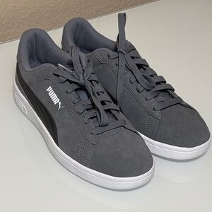 🔥 Puma Smash Men’s Sneakers | Charcoal & Black | NEW w/ Tags 🔥